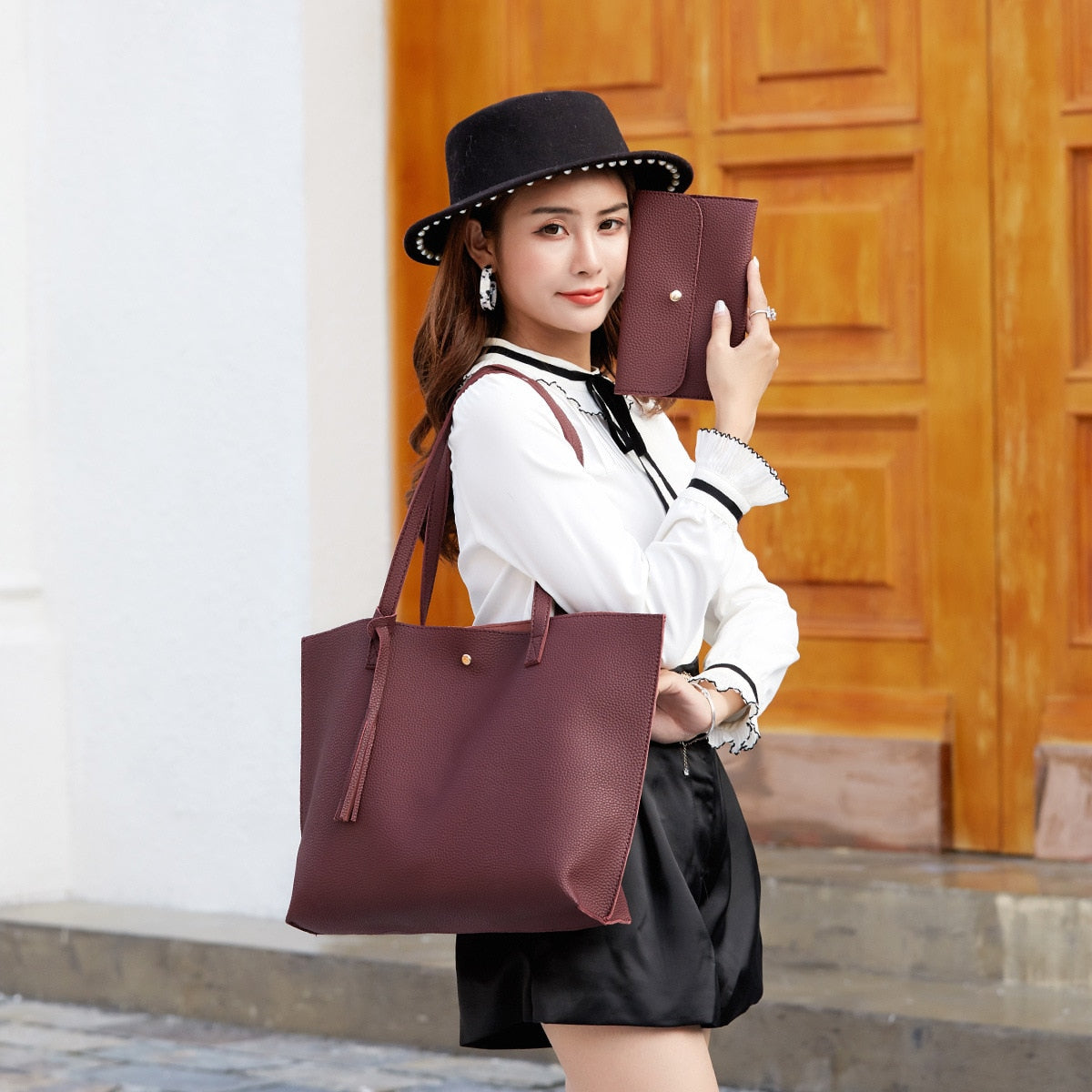 Evallium handbag + wallet